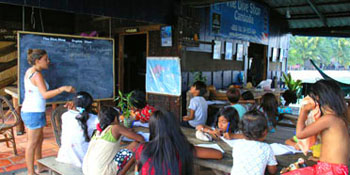 Englischunterricht auf Koh Rong