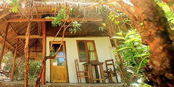 Sunboo Bungalow Resort at the Sunset Beach on Koh Rong Samleum